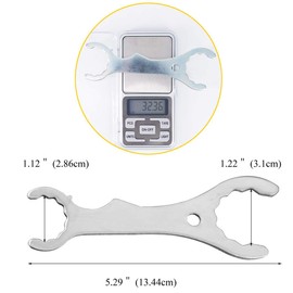 Stainless Steel Beer Faucet Wrench Multifunctional Faucet Spanner Home Brewing Wrench for Tap Beer Tower Coupler Multi-use Faucet Key Tool Removal 1PCS Sliver (5.3in/13.5cm)