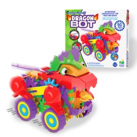 The Learning Journey – Techno Gears – Dragon Bot – 60+ Pieces – Kid Toys & Gifts for Boys & Girls Ages 6 Years and Up – STEM