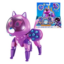 Alpha Group Petronix Defenders Max Mode Pet Kitt-10, Little Purple Cat Figures, with Moveable Joints Kids Toys for Boys and Girls Ages 3 and up