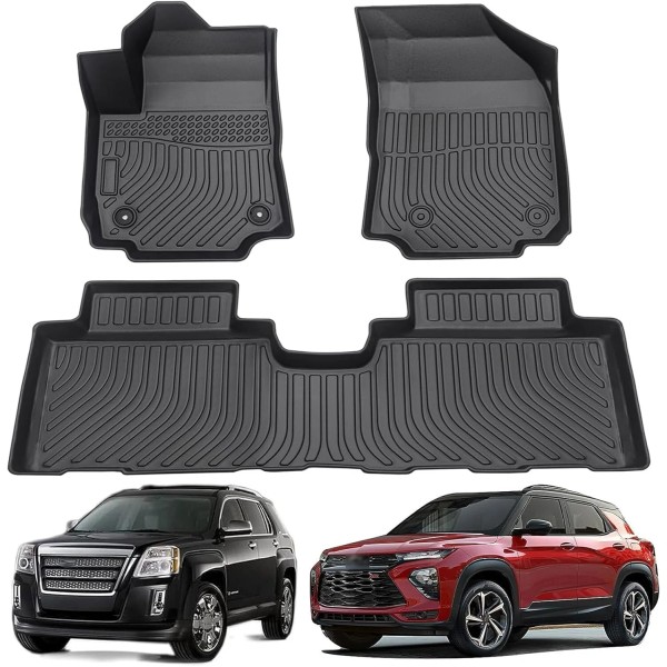 joyjoycart_autos Alfombrillas de goma para Chevy Equinox y GMC Terrain/Terrai