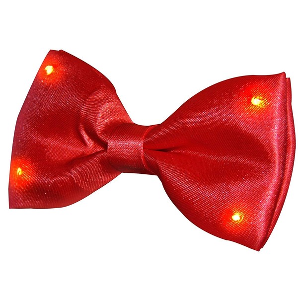 Red Bow Tie with Red LED Lights by Blinkee