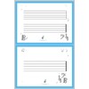 Toccata Method® Musical Music Magnetic Dry Erase Board Single Staff