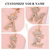 Fmeida Rhinestone Alphabet Keychain Initial Letter Keychains for Women Shining