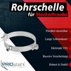 PRIOstahl® Pipe Clamps Made of V2A Stainless Steel for Hanger