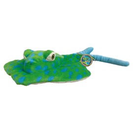 EcoBuddiez - Stingray from Deluxebase. Medium Spotted Ray 53cm Soft Plush Animals made from Recycled Plastic Bottles. Eco-Friendly Cuddly Gift for Kids and Cute Stuffed Animal Toy for Toddlers.