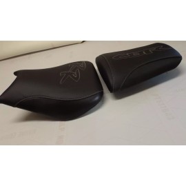custom seat coers HONDA 04/05/06/07 CBR1000RR FRONT &REAR SEAT COVERS BLACK CARBON FIBER TEXTURE