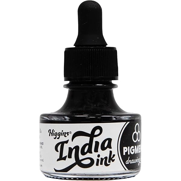 Higgins Black India Pigmented Drawing Ink - for Artists and