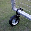 Gate Wheel Supporting Metal Swing Gate with 1-5/8" Thru 2"