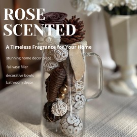 xbloombox Rose Scented Potpourri Set Gift for her home decor Bathroom Decor Perfect for Birthdays Get Well Soon Valentine's Day Mum Friends Sister Wife woman