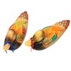 1 Pair Wooden Mandarin Duck Ornament Water Based Paint Romantic