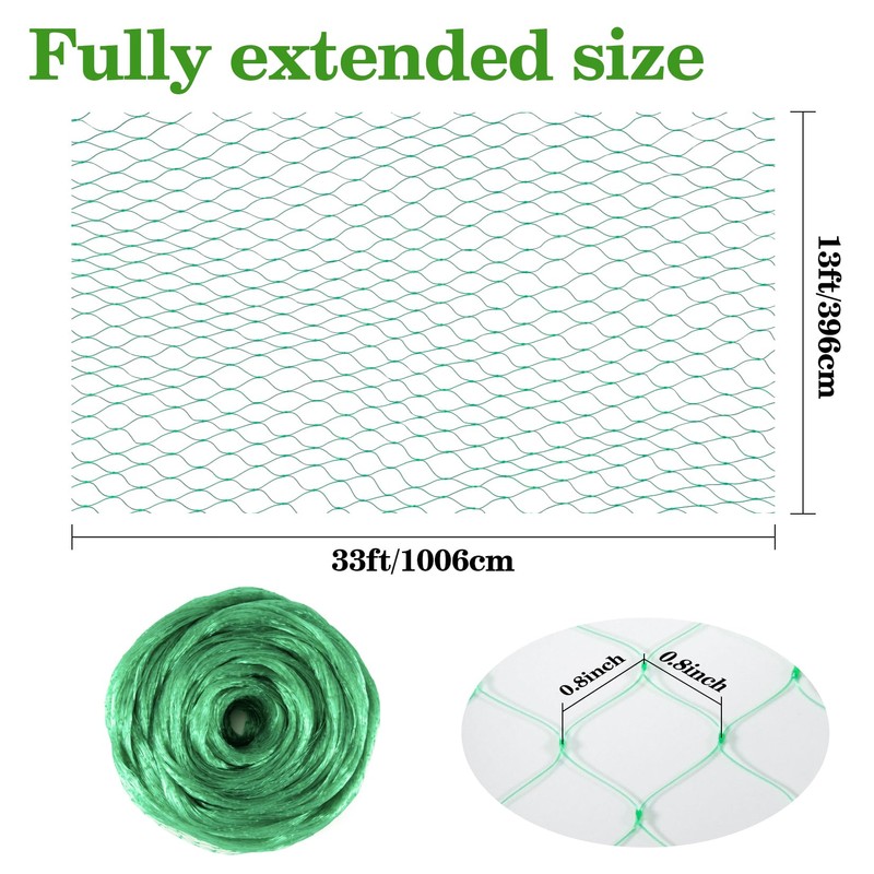 Bird Netting for Garden 13x33ft - Sukh Garden Netting Mesh