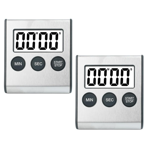 2 x Kitchen Timer Digital Timer Kitchen Timer Stopwatch Digital