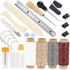FUXAFU 39 Pcs Bookbinding Tools Kit with Bone Folder, Waxed