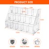 3 Tier Drink Packet Organizer, Acrylic Water Flavor Packet Holder