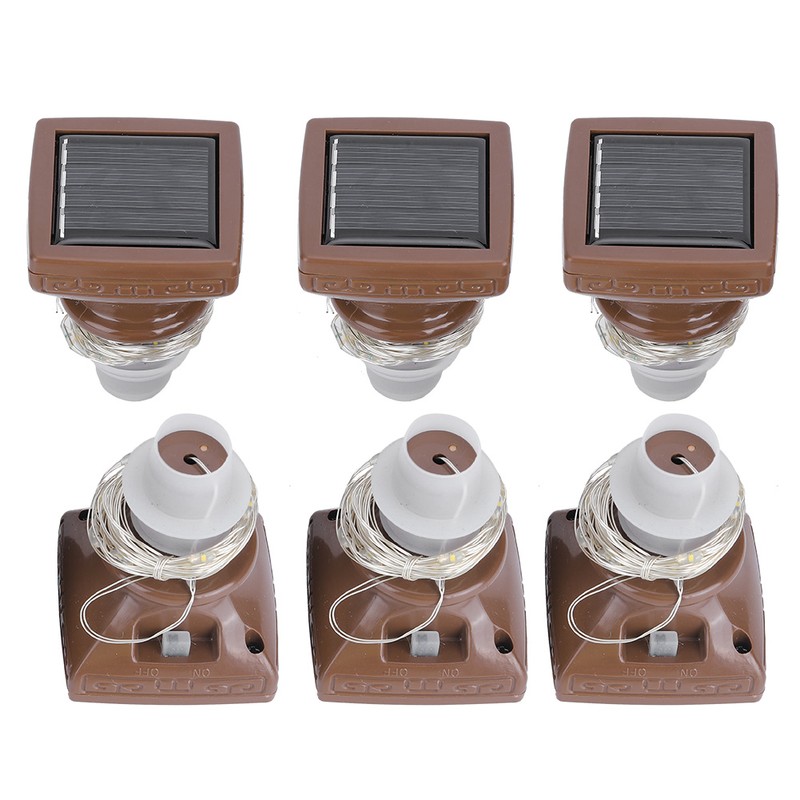 6PCS 20LED Solar String Lights Waterproof Wine Bottle Cork Lamp