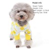 KYEESE Dogs Pajamas Stretchable Lemon Dog Pjs Lightweight 4 Legs
