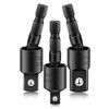 QZKJQDD Socket Wrench Adapter Set, 3 Pieces, Hexagonal Socket Adapter,