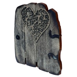 MERRYHAPY Miniature Fairy Door for Trees Wooden Elf Door Decoration for Garden Dollhouse and Terrarium Fairy House and Miniature Decor