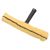 sourcing map Microfiber Scrubber Cleaning Tool with Black Handle for