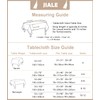 JIALE Tablecloths for Rectangle Tables,Cotton Linen Table cloth Waterproof Tablecloth