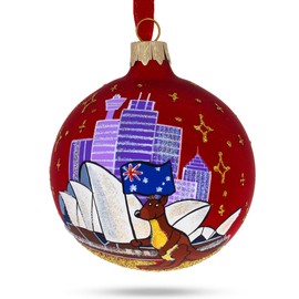 BestPysanky Sydney Opera House, Australia Glass Christmas Ornament