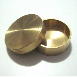 New Okito Brass Coin Box Half Dollar sized Coin Through Solid Metal Magic Trick