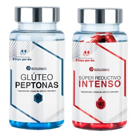 Kit Suplementos Glúteo Peptona + Reductivo Intenso 90cáps