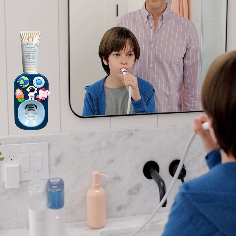 Automatic Kid Toothpaste Dispenser for Shower,Toothpaste Squeezer for Kids &