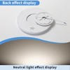 Mikeru 2pack White Ceiling Light, 30cm Contemporary Ceiling Lights 4000k