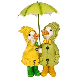 Shudehill Giftware Puddle Duck Couple with Brolly