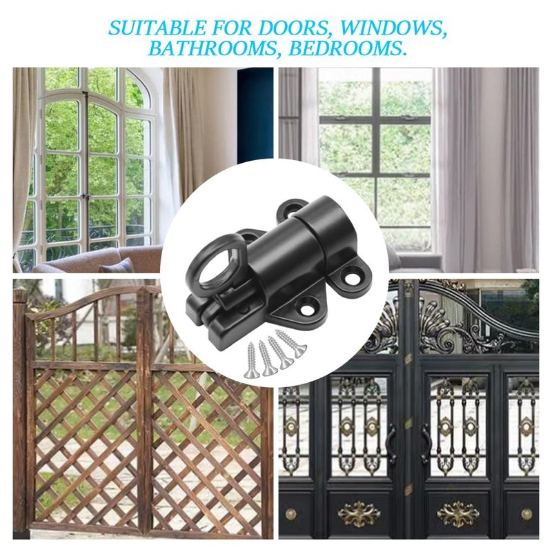 CEEYSEE Pack of 4 Automatic Locking Door Latch Aluminium Alloy