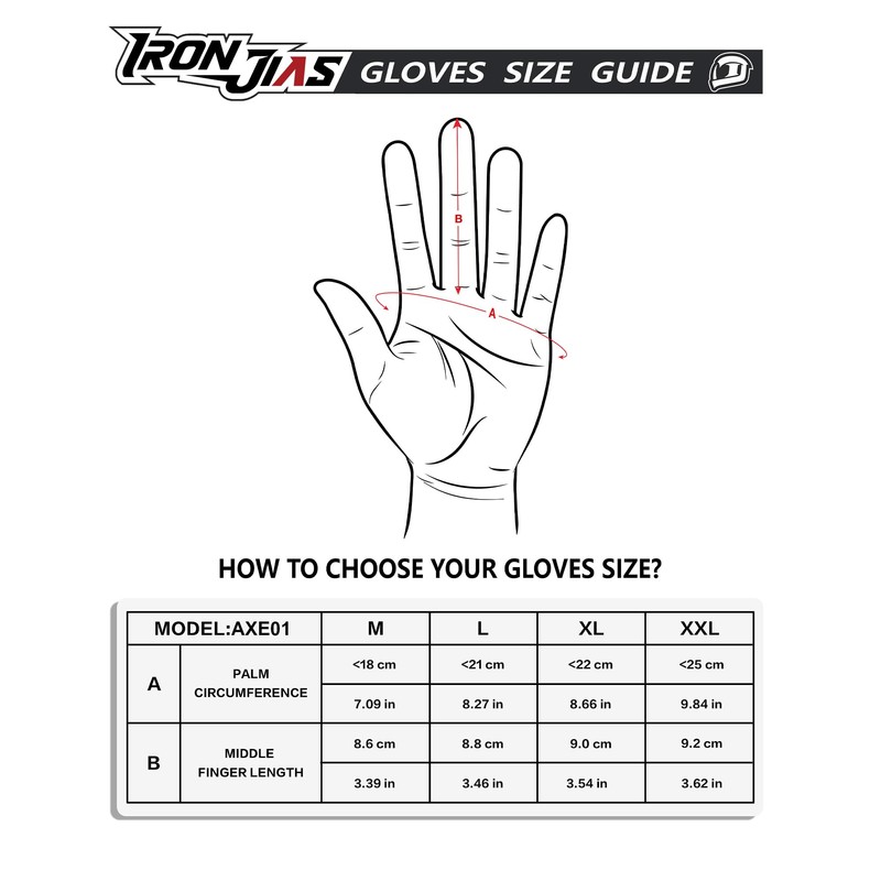 IRON JIA'S Motorcycle Gloves Winter Cold Weather Warm Touchscreen Waterproof