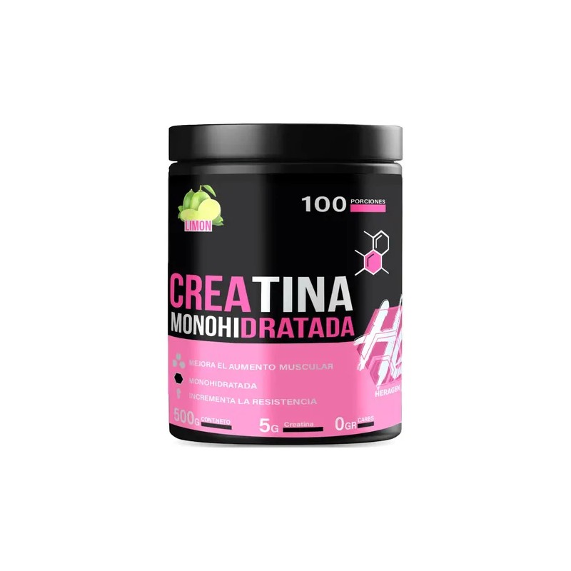 Suplemento Creatina Monohidratada 500g Heragen 100servicios