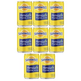 Sunsweet Prune Juice - Pack of 8 Cans - 7.5 oz Cans - Amazin Prune Juice - Excellent Source of Fiber - Keep Your Digestive System in Balance