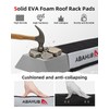 Abahub Soft Roof Rack Pads with 2 Tie Down Straps,