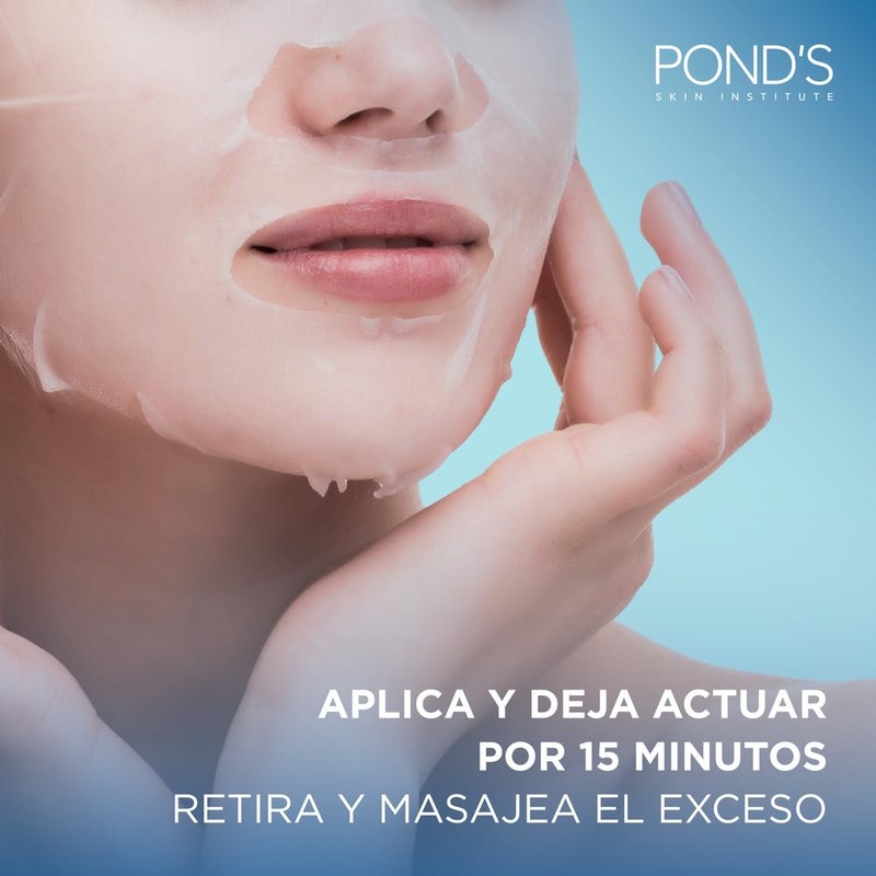 POND'S Mascarilla Facial Hidratante Hydra Active con Ácido Hialurónico 26