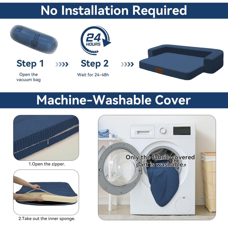 Persure Orthopedic Dog Bed for Medium Large Dogs, Waterproof Memory