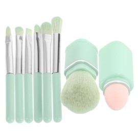SAFIGLE Travel Makeup Brushes Set 8 Piece Collection Eyeshadow Foundation Blush and Detail Brushes Compact Lightweight Beauty Tools for Women