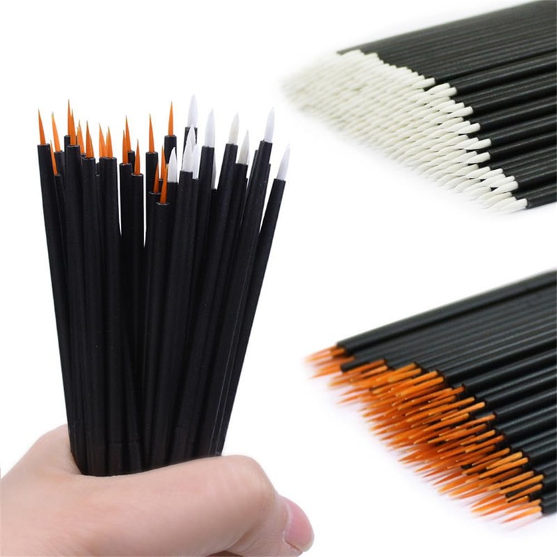 SITEDAN Nail Brushes Extra Fine Nail Brushes 50pcs Gel Nail