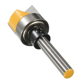 Gasea 1/4" Shank Flush Trim Hinge Mortise Template Cleaning Bottom Router Bit, 3/4"W X 7/16"H Woodworking Milling Cutter Bit