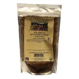 White Oak Bark Cut & Sifted Organic - 4 Oz,(Starwest Botanicals)
