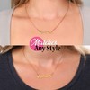 Sorority Shop Zeta Tau Alpha Necklace — Retro Font Design