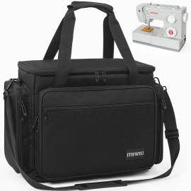 Ithwiu Sewing Machine Carrying Case with Multiple Storage Pockets for Accessories, Univ