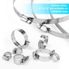 Hose Clamp, 20 Pack Stainless Steel Adjustable 6-12mm Size Range