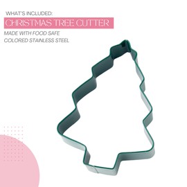 Cortador de galletas Kingdom, cortadores de galletas de Navidad, forma de cortadores de galletas, árbol de Navidad, molde para pasteles, galletas y sándwiches, árbol de Navidad, individual
