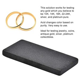 Sharainn Touchstone, 1 Piece Black Touchstone Jewellery Gold Test Stone Gold Test Stone Portable Gold Test Stone for Jewellery, Coins, Antique Gold, Silver, Platinum Collectibles (S)