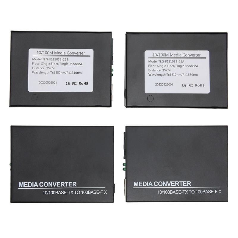 Media Converter Optical Ethernet Media Converters Single Mode 10 100Base