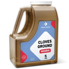 Dependable Food Ground Cloves – 5 lb Bulk Jug –100% Natural, Non-GMO, Kosher, Additive, Salt & Allergen Free, Resealable Jar, Perfect Spice for Baking & Cooking