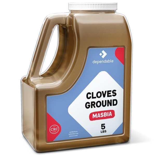 Dependable Food Ground Cloves – 5 lb Bulk Jug –100%