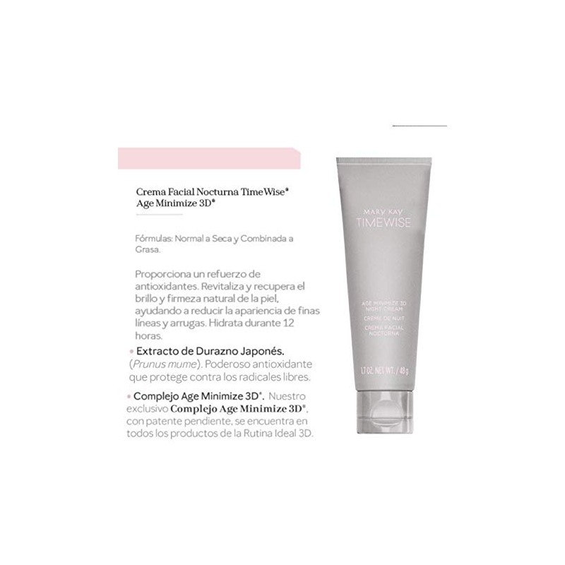 Crema Facial Nocturna TimeWise Age Minimize 3D